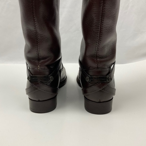 Frye Womens Lindsey Plate Tall Riding Boots Brown 6.5 - Picture 9 of 15